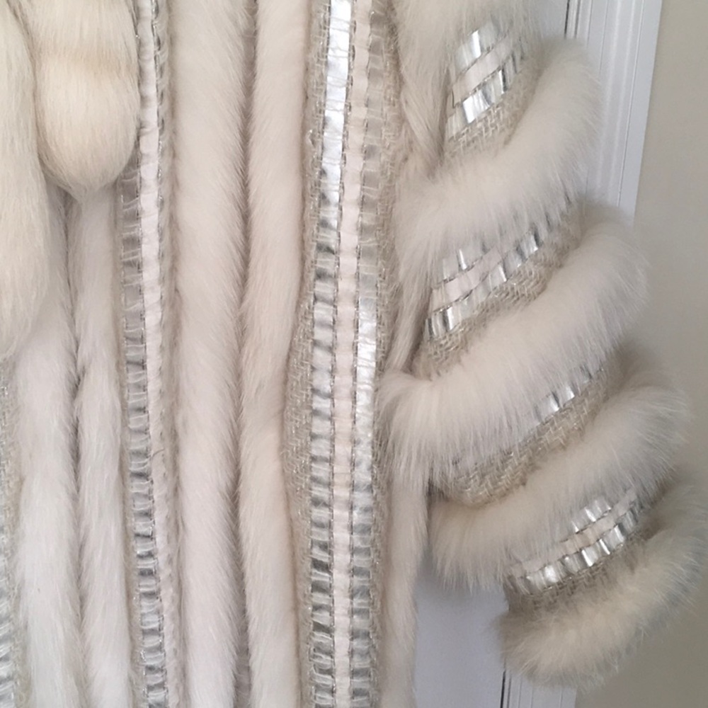 Vtg TALK OF THE WALK Fur Coat Open Front stunning - Picture 7 of 15